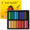 Long Soft Pastels Set - 24 Vibrant Colors, Acid-Free and Non-Toxic, Ideal for Drawing, Blending, and Shading
